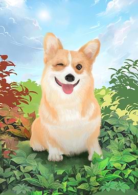 Funny Dog with a wink