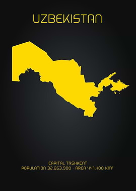 Uzbekistan Map