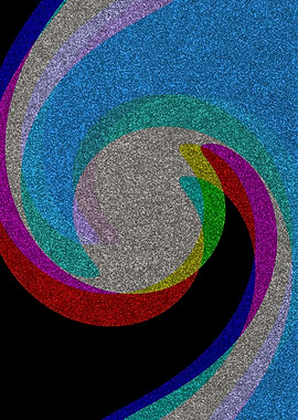 Abstract Glitter Swirls