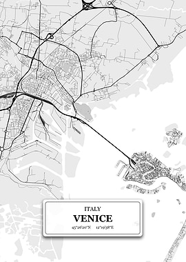 Venice Italy City Map