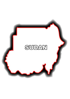 Outline Map of Sudan