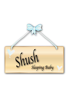 Shush Sleeping Baby Sign