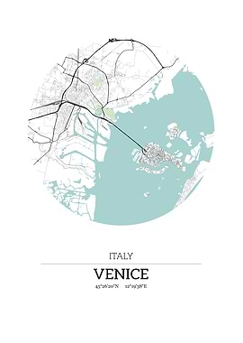 Venice Italy City Map