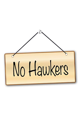 No Hawkers Sign