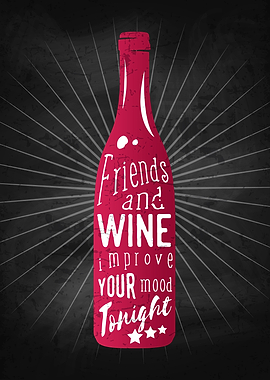 Wine lettering blackboard