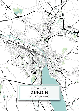 Zurich Switzerland Map