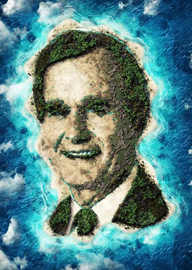 George H W Bushs island