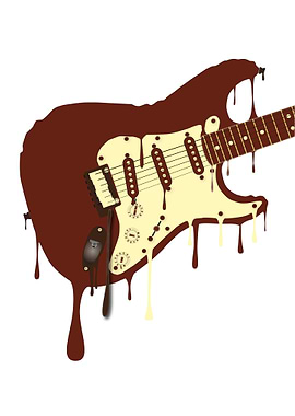 Melting Chocolate Guitar