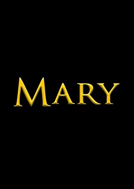 Mary Gold On Black