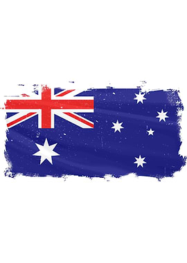 Australian Flag Grunge