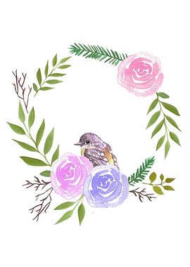 A yellow robin in a rose