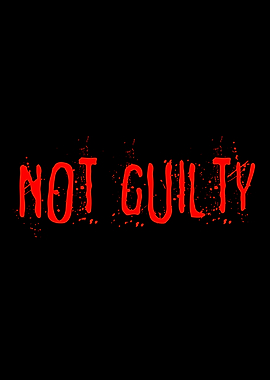Not Guilty Red Black