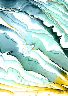 Abstract alcohol ink art