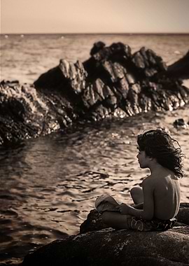 Boy and the sea