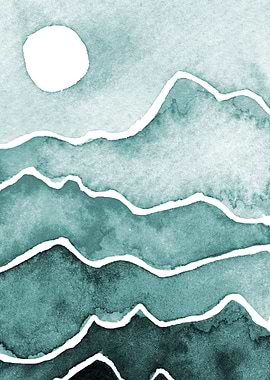 Watercolor Layer landscape