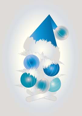 Pearl and blue Christmas