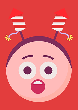 Christmas Rocket Hat Emoji