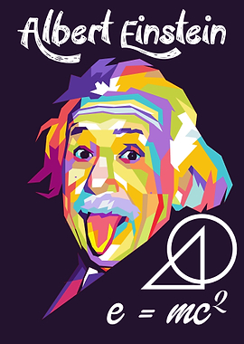 albert einstein popart