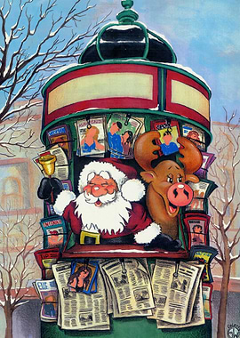 The kiosk of Santa
