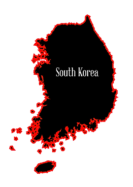 South Korea Silhouette