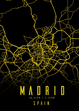 Madrid City Map