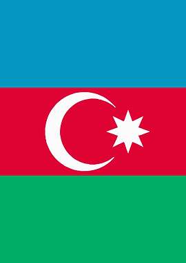 Azerbaijan Flag