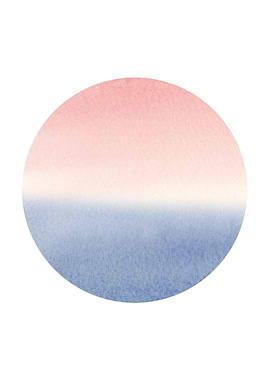 Sunset ombre watercolour