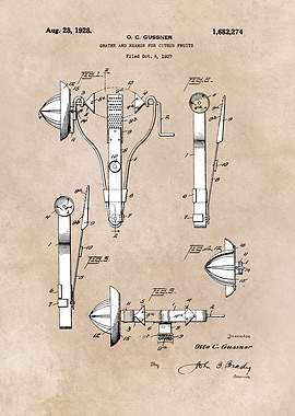 patent Gussner Grater and