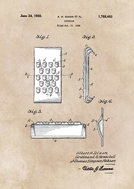 patent Dixon Shredder 1929