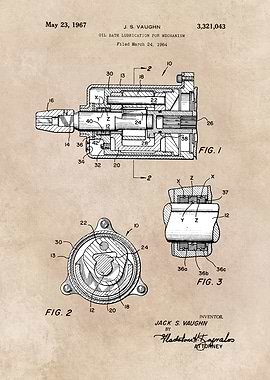 patent Vaughn Oil bath lub