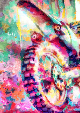 Motocross Action Poster