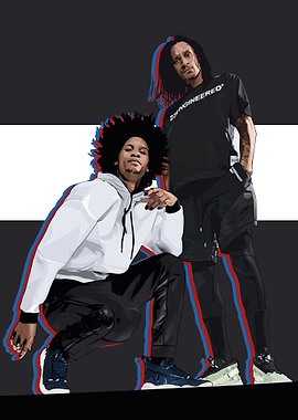 Les Twins Vexel Art