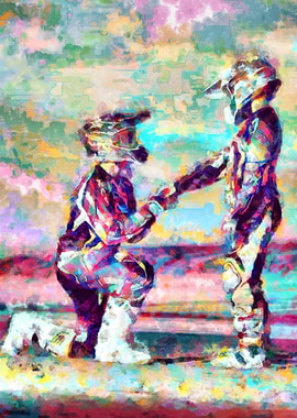 Motocross Action Poster