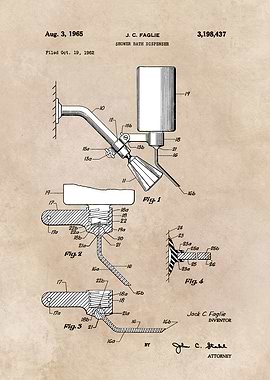 patent Faglie Shower bath