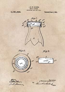patent Kitchen bottle clos