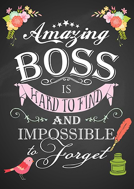 floral Amazing lady boss