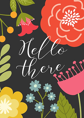 hello there hallway art