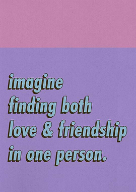 Love And Friendshop In One