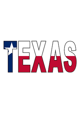 Texas Text Flag