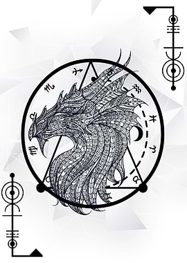 Dragon Line Art