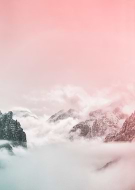 Foggy mountains