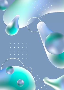 Modern liquid poster