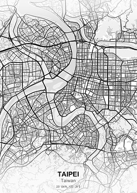 Taipei taiwan city map