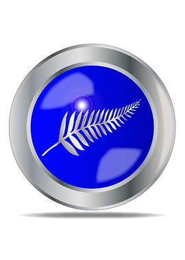 Silver Fern Button