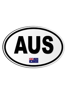 Australia AUS Plate