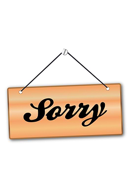 Sorry Sign