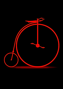 Red Penny Farthing