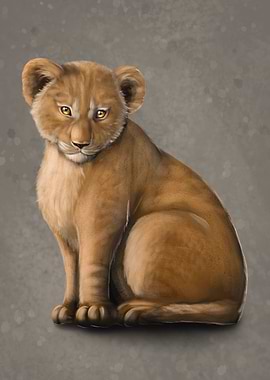 Young lion whelp
