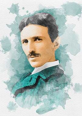 Nikola Tesla in Painting