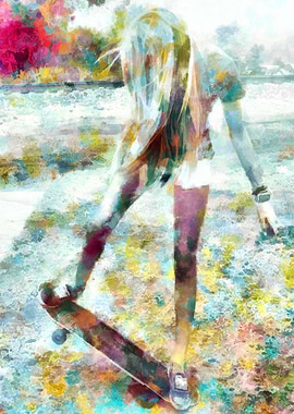 Skateboarding Poster